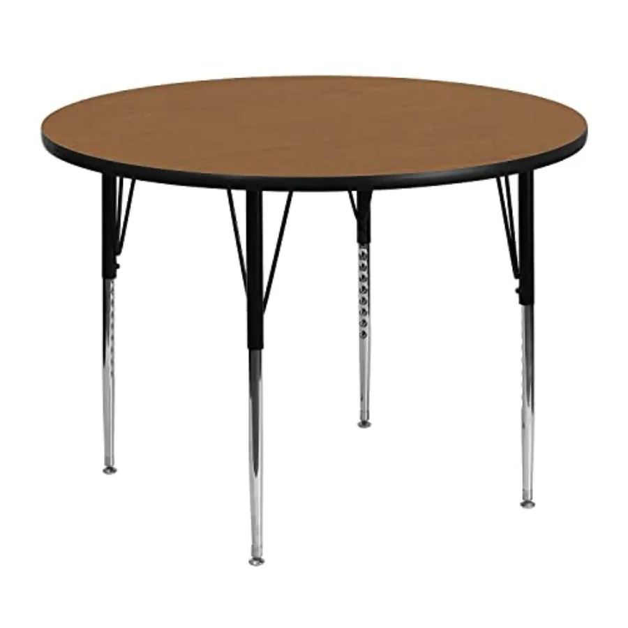

48'' Round Thermal Laminate Activity Table - Standard Height Adjustable Legs