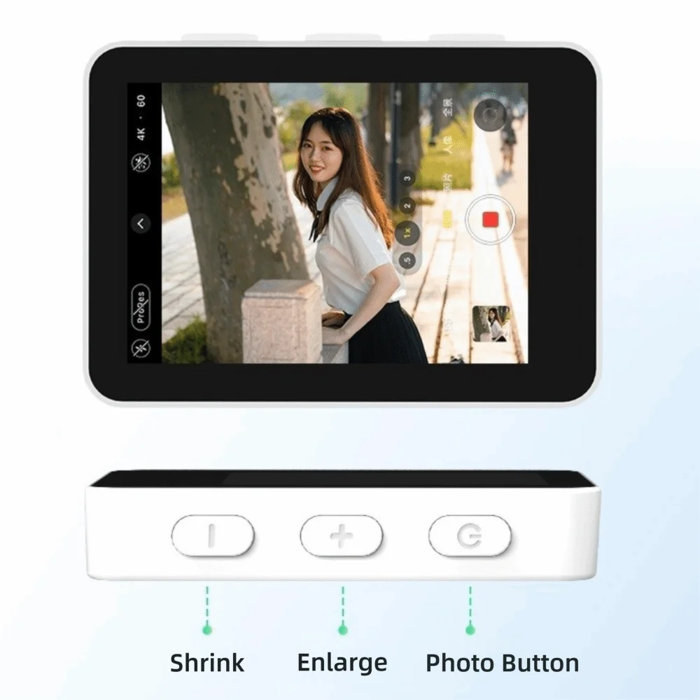 Wireless Selfie Screen Portable Mini Rear Camera Screen 1.8-Inch Magnetic Mount Portable Selfie Screen Video Recording
