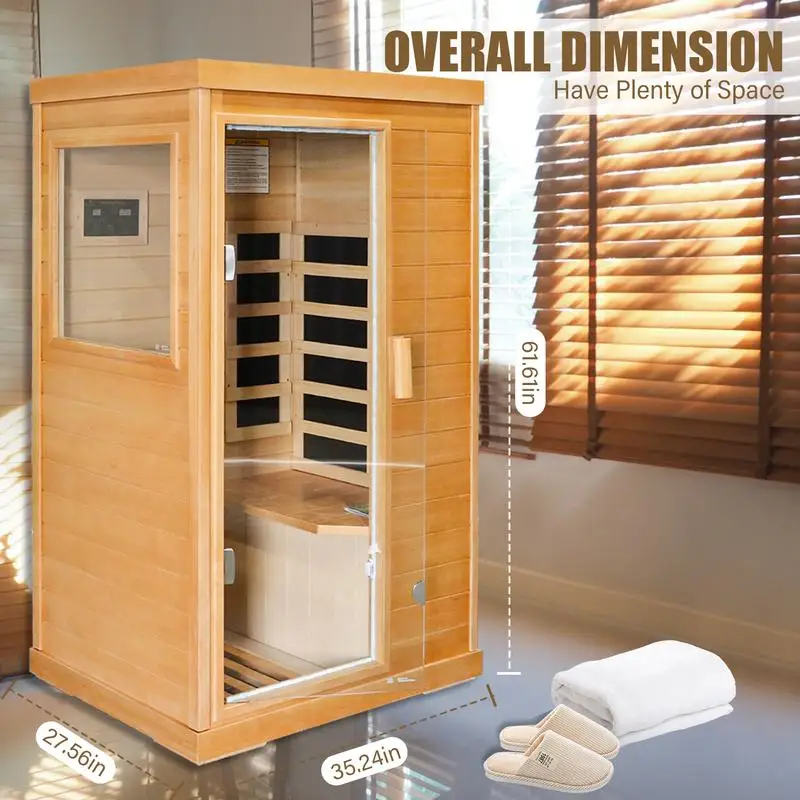 Single Infrared Sauna Room for Personal Use – Portable and Efficient Heat Therapy Solution