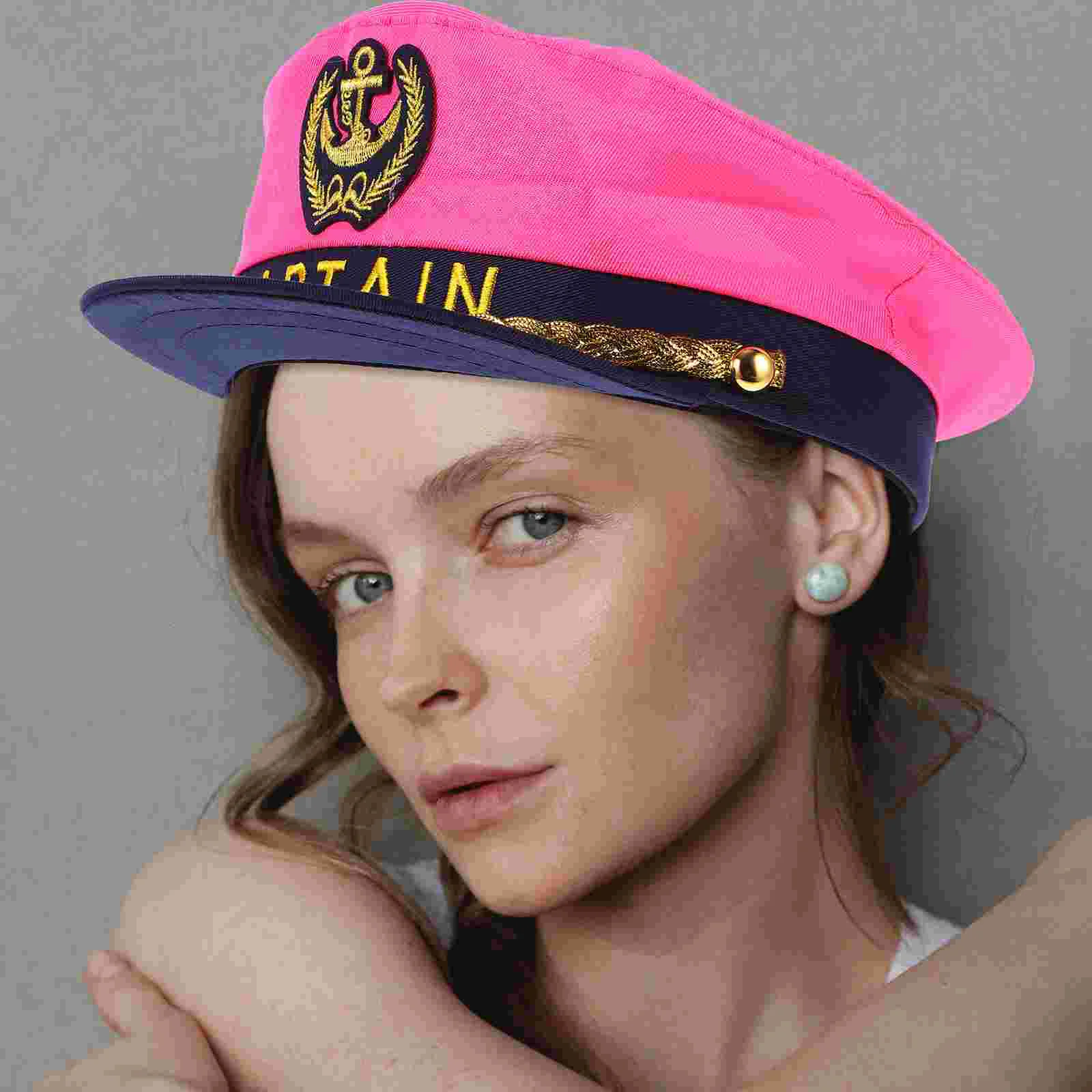 

Captain Hat for Men Women Sailor Party Boating Stage Performance Prom Decoration Breathable Cloth Polyester Lightweight Proper