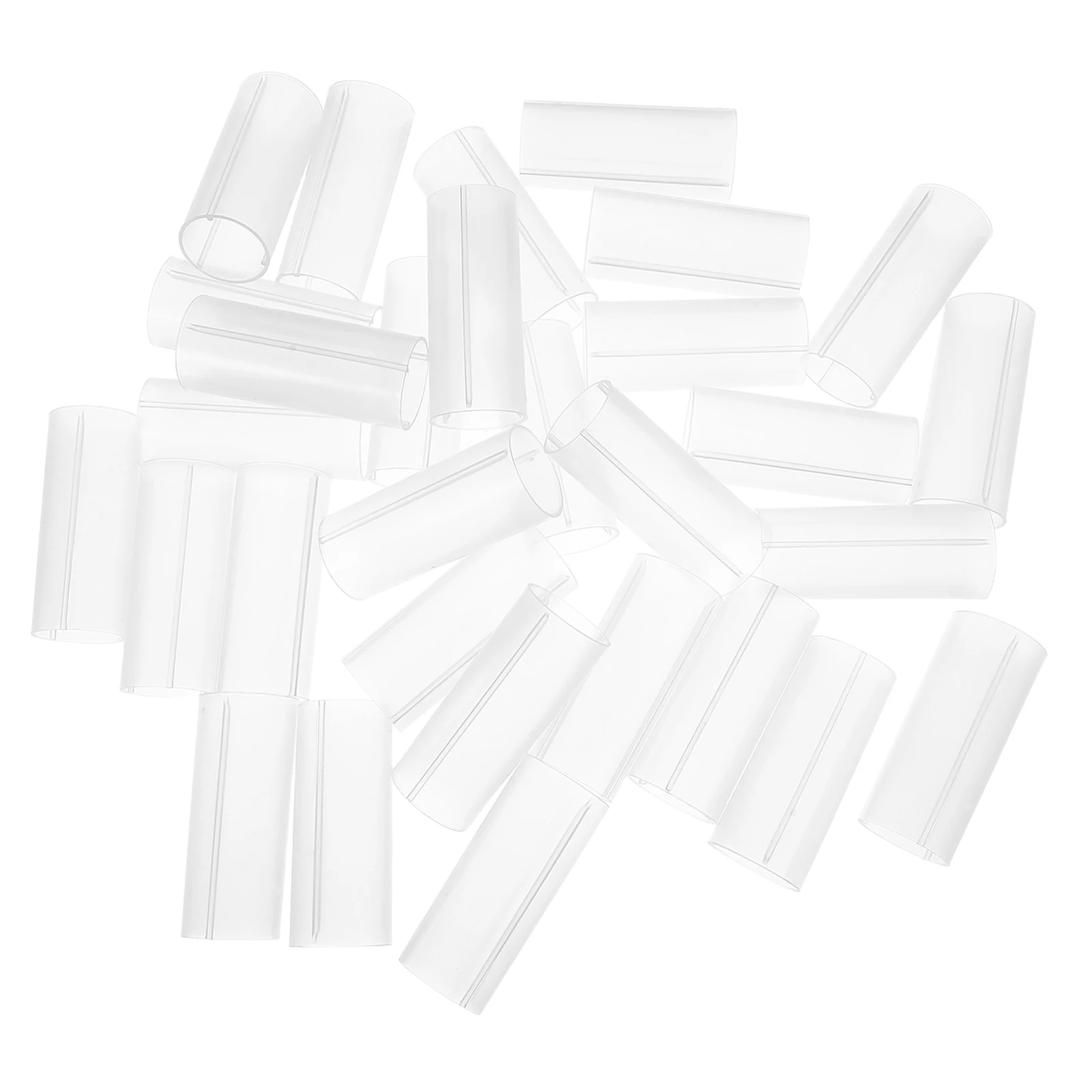 

30pcs Sleeve Protective Tube Plastic Insulated Heat Resistant Safety Guard For Aaa Batteries Storage Transport