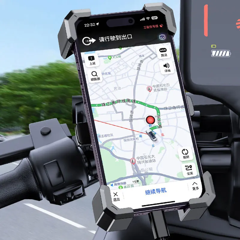 Supporto per telefono da bici staffa di montaggio per manubrio da bicicletta universale girevole a 360 ° per smartphone Dropshipp da 4.7 "-7.1"