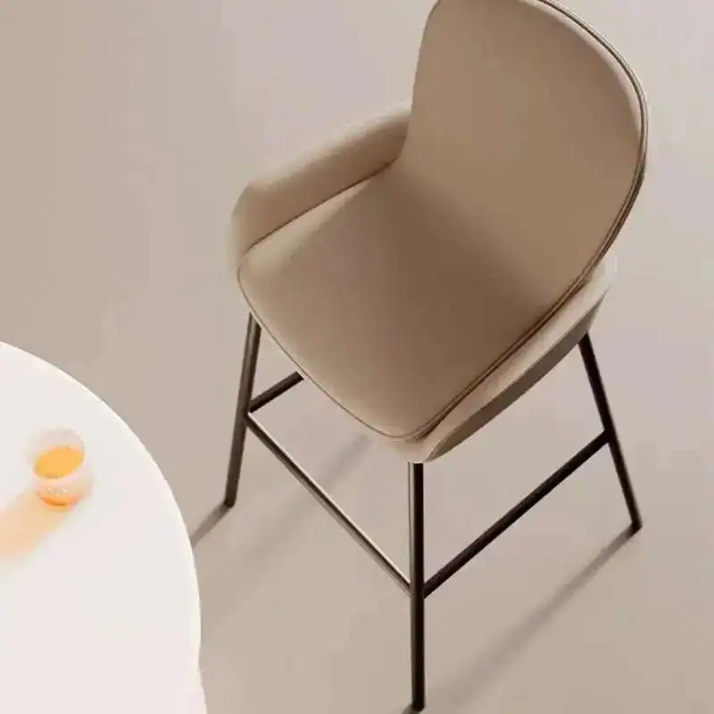 

Designer Metal Bar Chair Counter Luxury Outdoor Garden High Bar Stools Saloon Reception Party Home Furniture Top