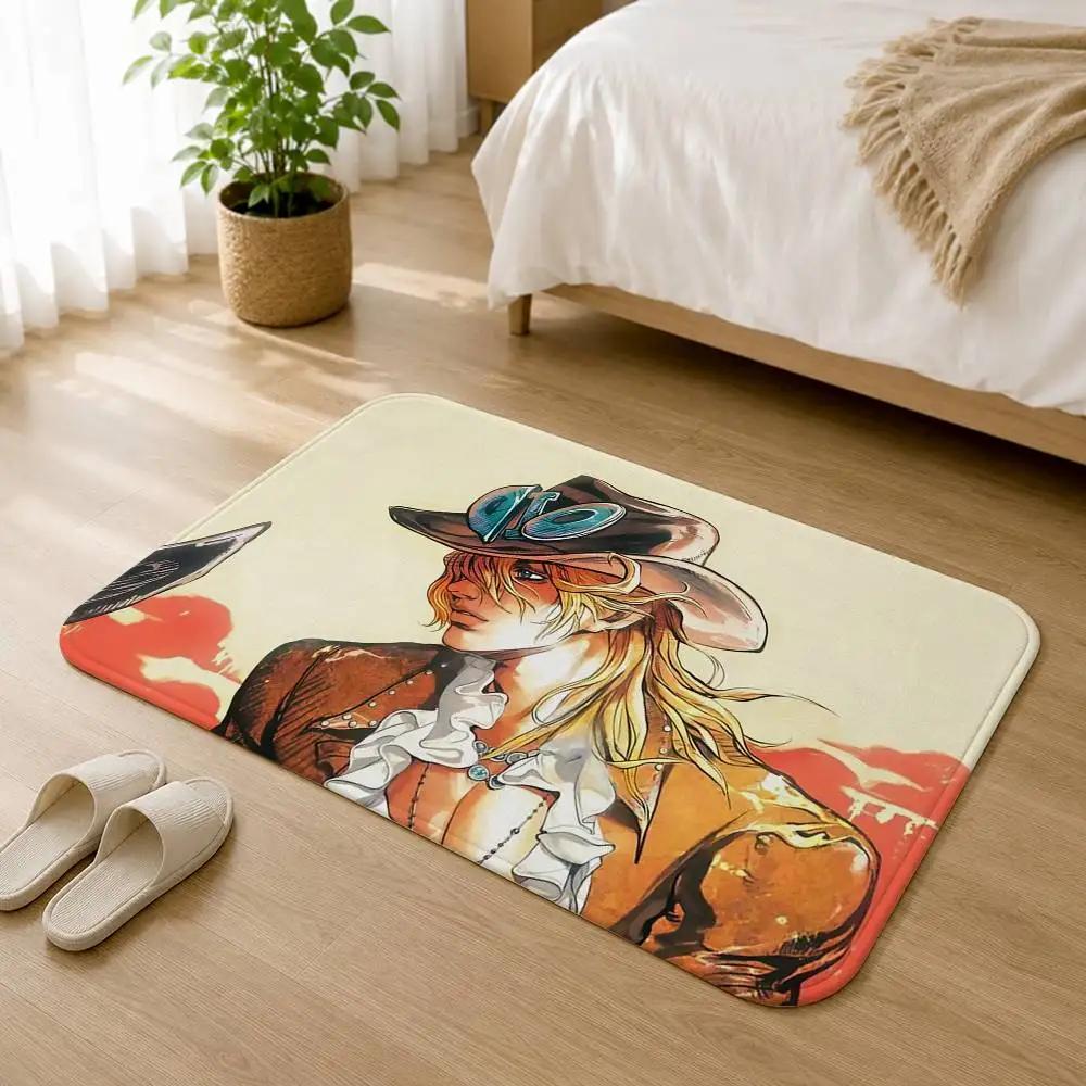Jojo D-Diego Brando Soft Comfortable Short Plush Rug Carpet mat Anti‑Slip Floor Mat Machine Washable Home Decor