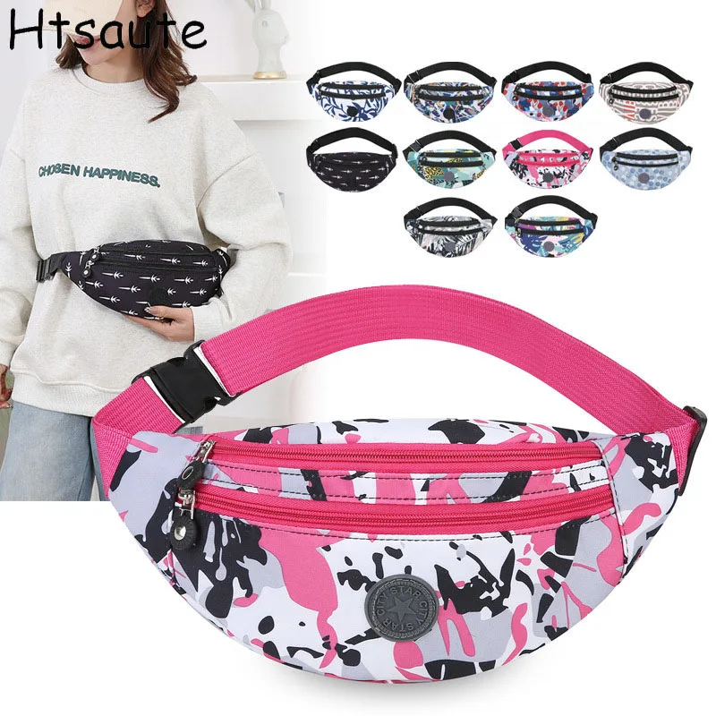 

Outdoor Chest Bag Women Fashion Fanny Pack Casual Waist Bag Multi-pockets Hobo Sling Bag Outdoor Traveling Bag banano mujer