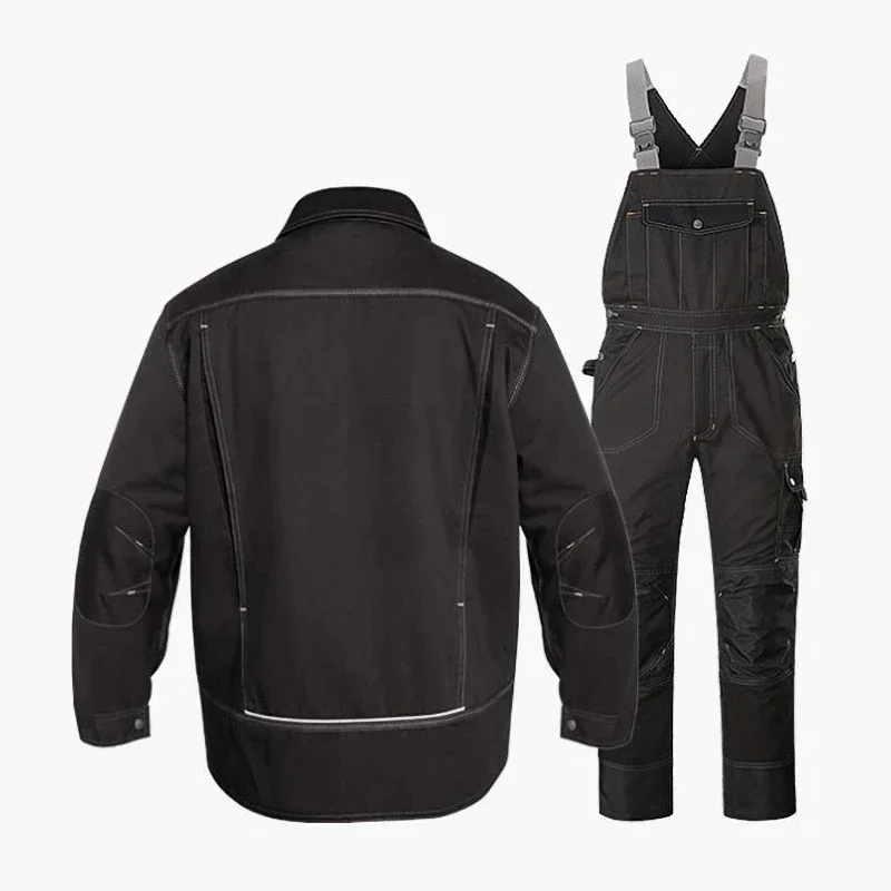 all-in-one work clothes work Overalls Men Workwear suit Welding Multi Pockets Jumpsuit Men Work Workshop Repairman Uniform