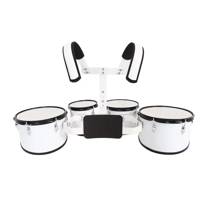 8 10 12 13 Inch Snare Drum Set 4 Piece Chinese Percussion Instrument Standard Size Practice Kit for Beginners Students Music