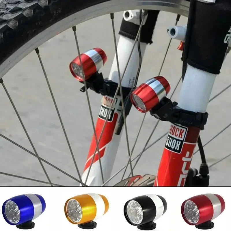 1 Pc New Professional 6 LED Mini Cycling Bike Bicycle Front Head Light Warning Lamp Safety Waterproof Headlight with Lamp Holder