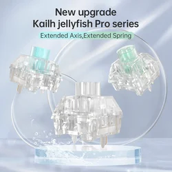 1/3/5pcs Kailh Box Jellyfish PRO Mechanical Keyboard Switch Full Transparent RGB Mechanical Bixia Glaze Mengling Linear Tactile