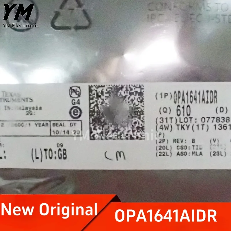 New Original OPA1641AIDR O1641A SOP-8 Single channel high-performance JFET input audio operational amplifier