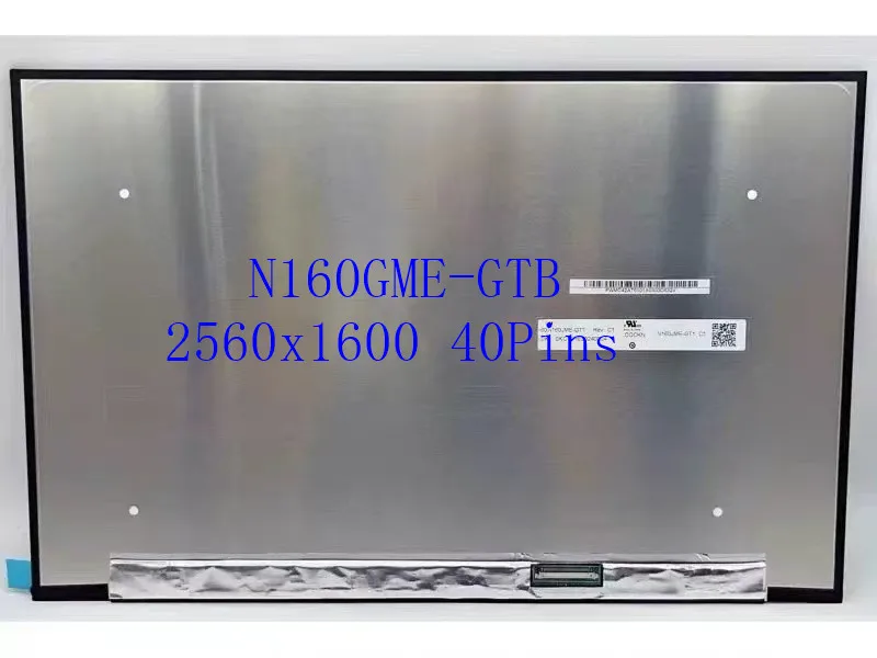 

16 Inch 2560x1600 eDP 40 Pins 240Hz N160GME GTB N160GME-GTB IPS Laptop LCD Screen Display Matrix Panel Replacement 100% DCI-P3