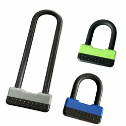 Falante Carbon Steel Bike U Lock Anti-Theft Secure MTB Road Bicycle Lock Motorcycle Scooter Cycling Chain Lock  2  Size