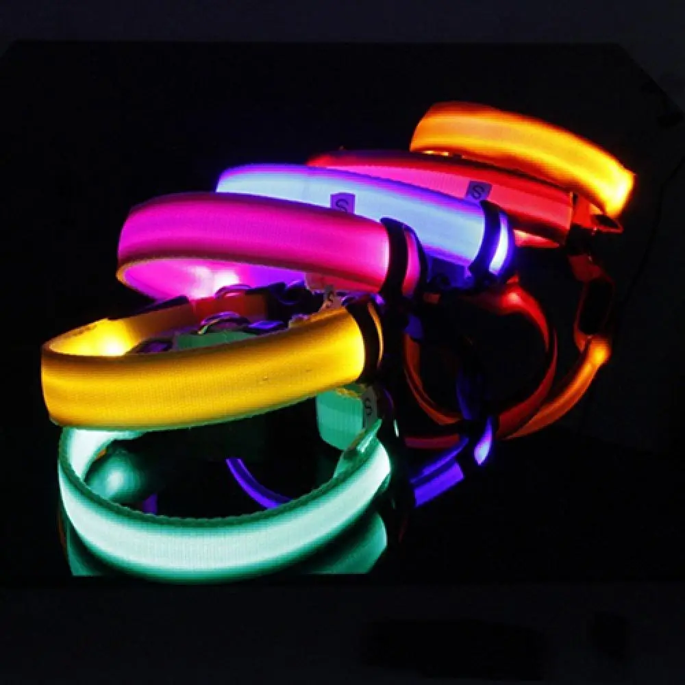 

LED Dog Collar Dog Glowing Luminous Puppy Dog Cat Night Safety LED Light Adjustable Pet Collar For Dogs Safety Necklace