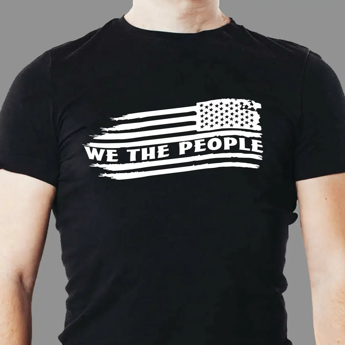 We The People. USA Flag Gun Rights 2nd Amendment T-Shirt 100% Cotton O-Neck Summer Short Sleeve Casual Mens T-shirt Size S-3XL