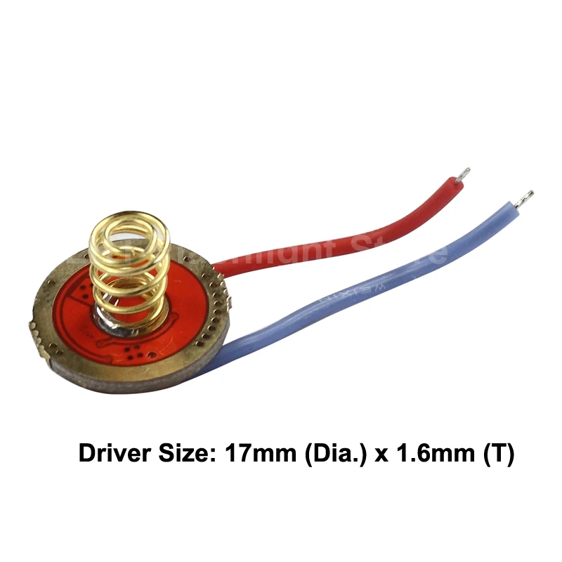 H17A 17mm 3V - 4.2V 5A 1 cell 5-Mode Driver Circuit Board for 3V XHP50.2 / SST-40 LEDs