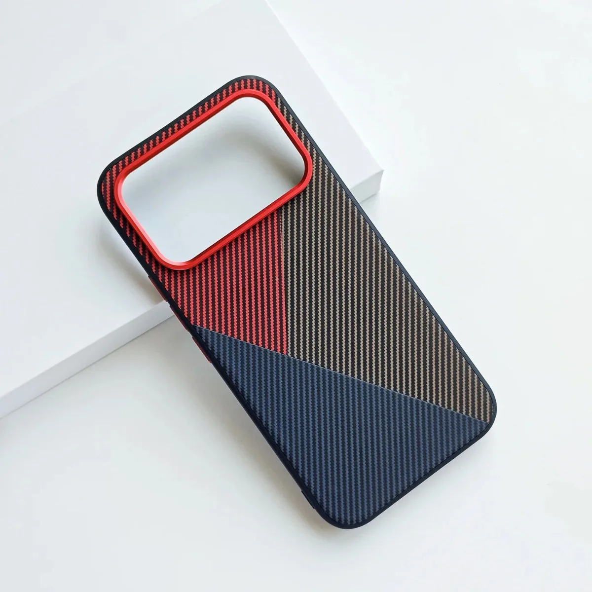 Für POCO F9 Ultra F9 Pro Hülle Luxuriöse Carbonfaser PU-Leder Schutzhülle für Redmi POCO F9 Pro Stoßfeste Schale