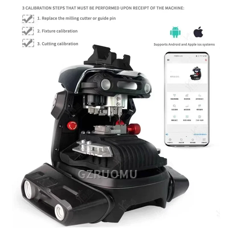 190W Electric Vertical CNC Key Copying Machine Multifunction Car & Door Key Lost Matching Locksmith Tool