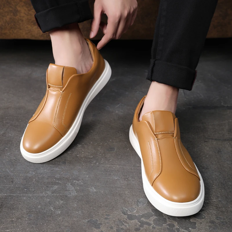 Four season casual men\'s board shoes Trendy and versatile minimalist style Leisure Business Office Outdoor quality shoes-46 New
