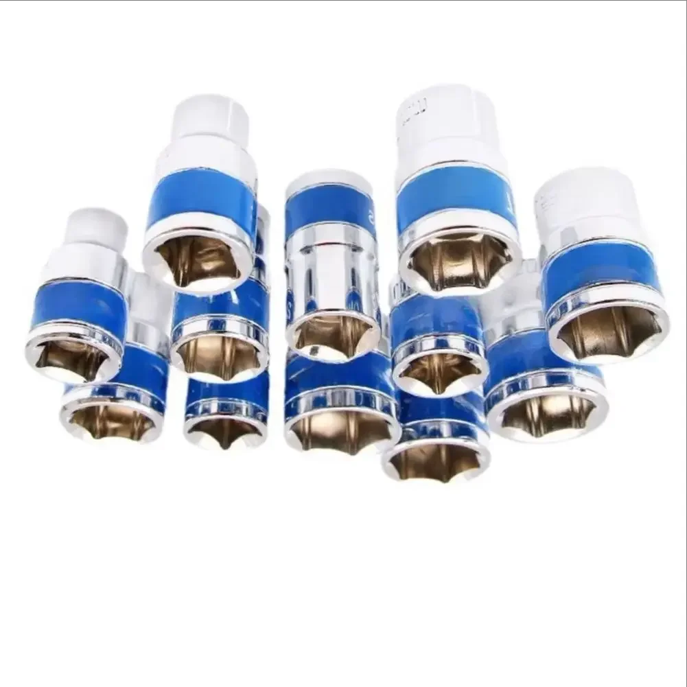 

10pcs Socket Wrench Set 18-32mm 12 Drive 6-Point Socket Wrench Set For Auto Repair Maintenance Socket Hexagonal Electric Wrench