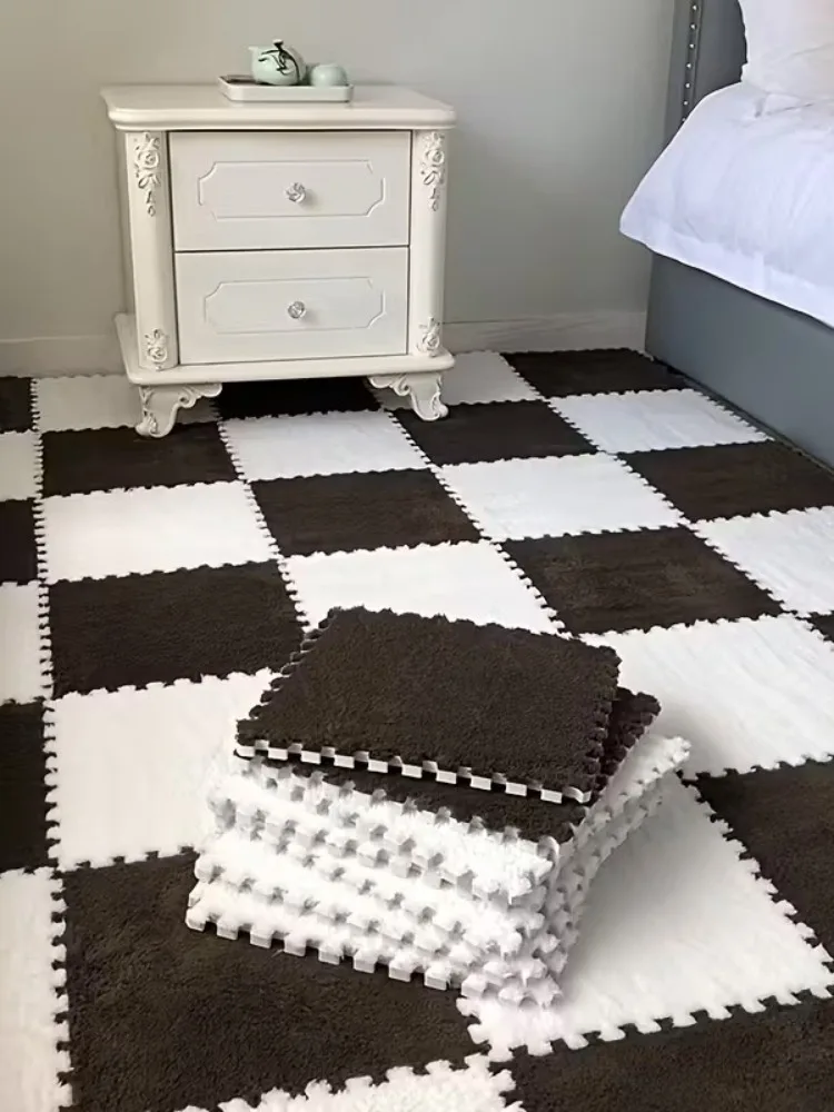 4-20 Stuk Pluche Speelkleed voor Baby's BPA-vrij Grijpende DIY kinderen Speelkleed Home Decor vloer Bescherming Tapijt - afbeelding 2