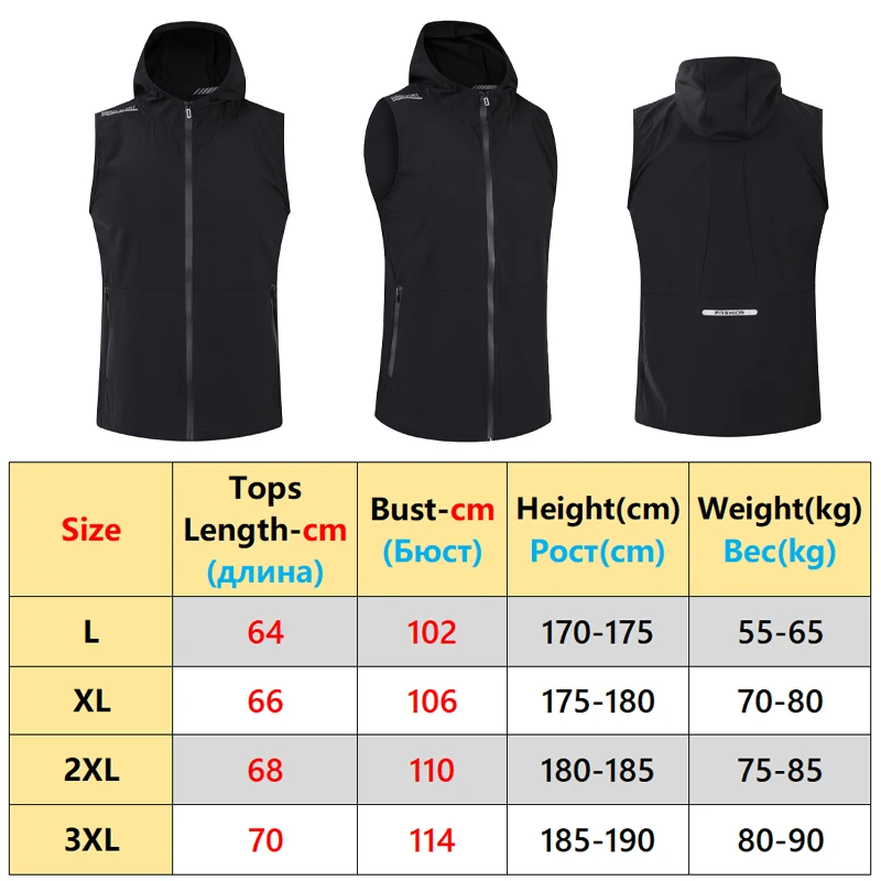 Fitness Sleeveless Hoodie Summer Running Fashion Bodybuilding Workout Sports Pocket Streetwear Sweatshirt Training  Zipper Coat