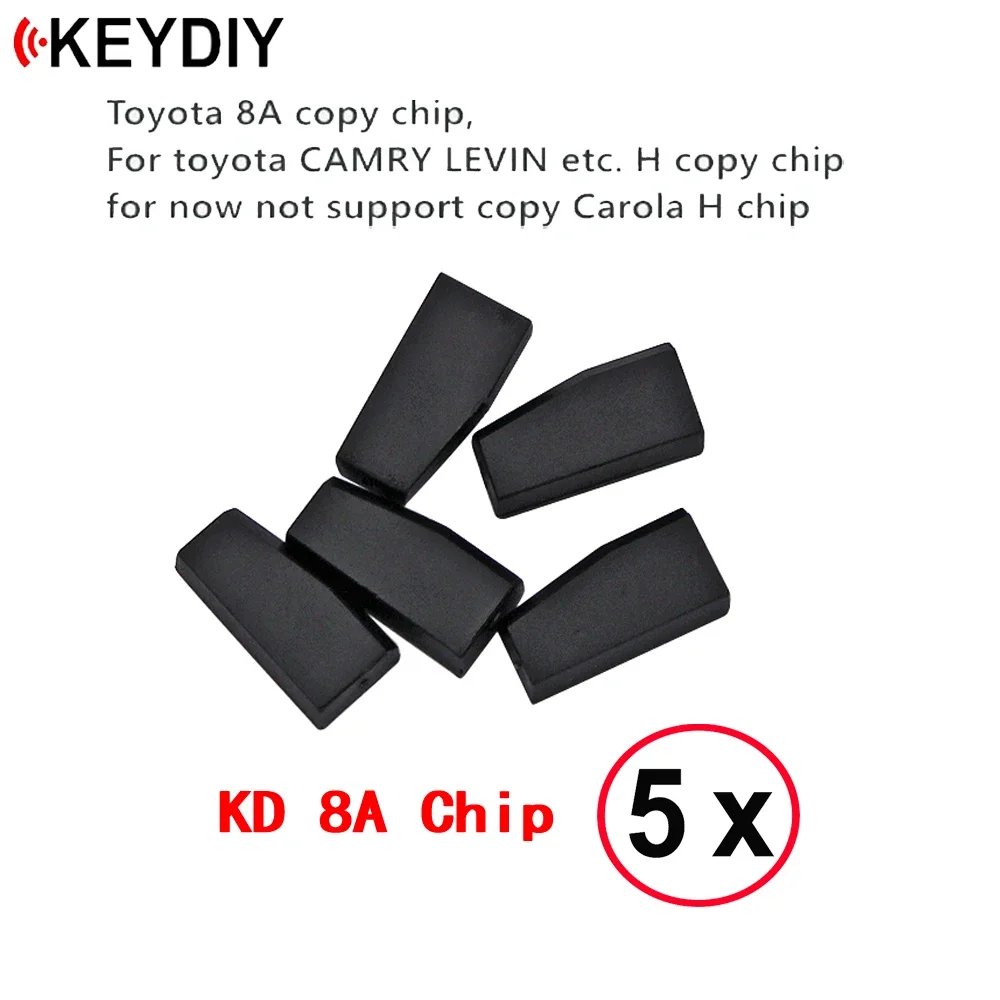KEYDIY KD8A H 8A 트랜スポン더 카 키 칩: Toyota 차량용 복사용 H 칩