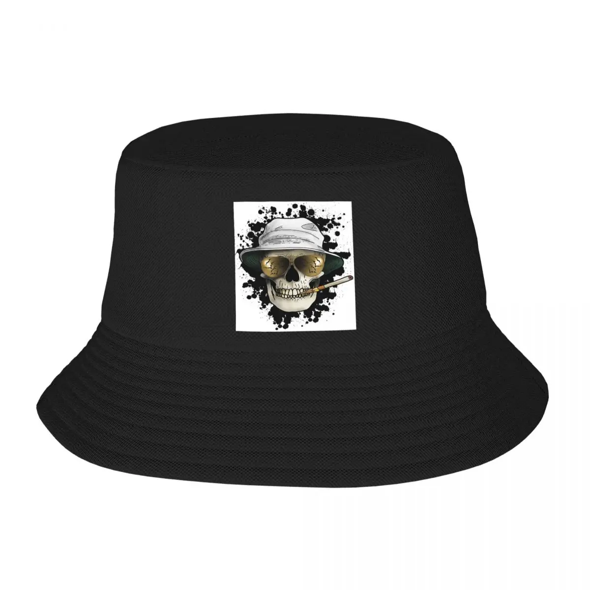 Hunter S Thompson Bucket Hats Panama Hat Children Bob Hats Reversible Fisherman Hats Summer Beach Fishing Unisex Caps