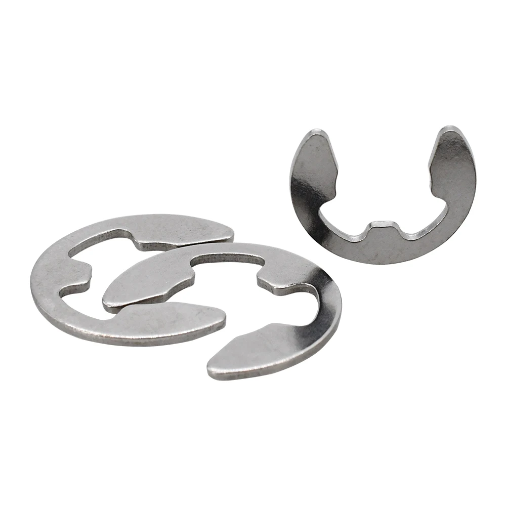 Stainless Steel E Clip Washer Assortment Kit Circlip Spacer External Retaining Ring Shaft Fastener Carbon Steel E-clips Snap Set