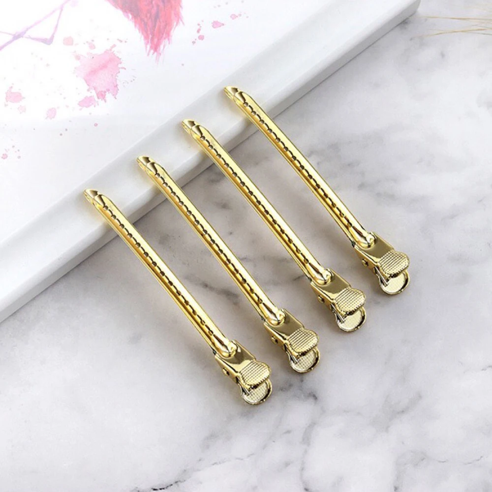 

5/10Pcs Hair Care Clips Stainless Steel Hairdressing Sectioning Clips Clamps For Hairdressing Barber Hair Cut Use Styling Tools