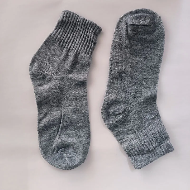 Chaussettes d'Été pour Homme, Résistantes à l'Usure, Épaisseur Moyenne, Résistantes aux Plis, Haut artificiel astique, Couleur Unie