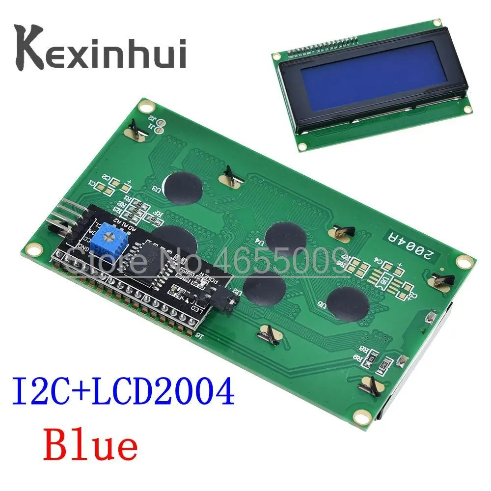 LCD2004 Iic/I2C Lcd Display Monitor 2004 20X4 5V Karakter Blauw/Groen Backlight Scherm LCD2004 Iic I2C voor Arduino Lcd Display