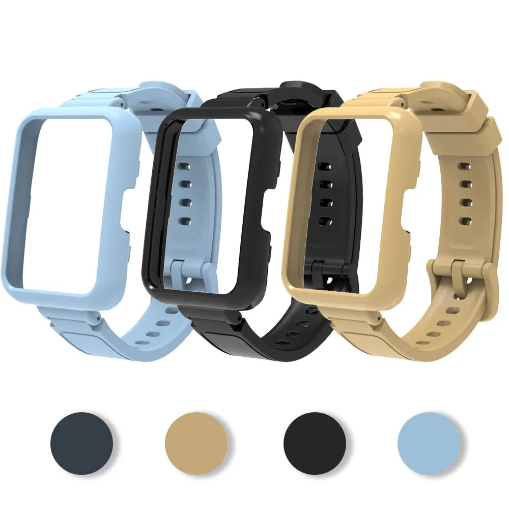 

Чехол из ТПУ 2 в 1, чехол + ремешок для Huawei Watch Fit 2, чехол-бампер, браслет, ремешок для часов Huawei Watch Fit 2, замена ремешка для часов