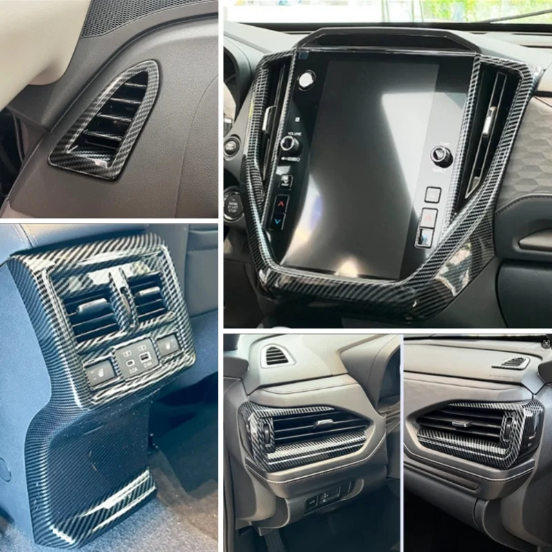 

For Subaru Forester 2025 2026 Interior Mouldings console instrument panel gear shift door decorative AC Outlet Vent strip
