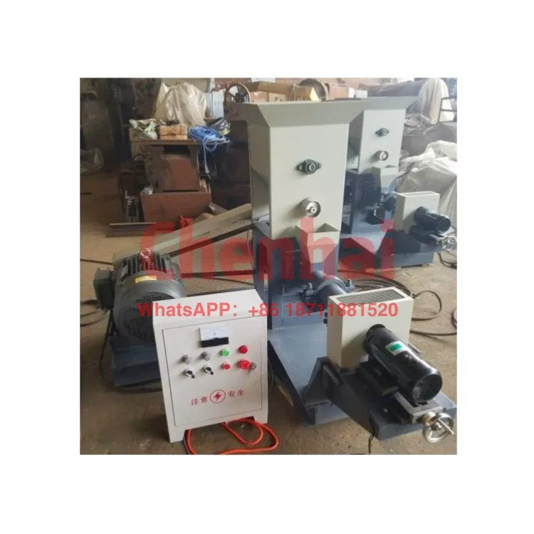 Dry Floating Fish Feed Food Processing Extruder Machine