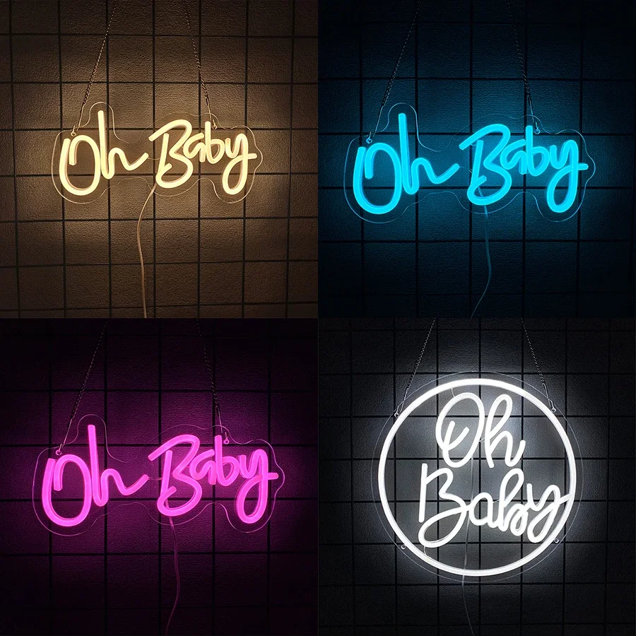 oh-baby-ネオンサイン、usb-led-ネオンライトサイン-壁飾り用-oh-baby-サイン-背景用-ベビーシャワー-結婚式-誕生日プレゼント
