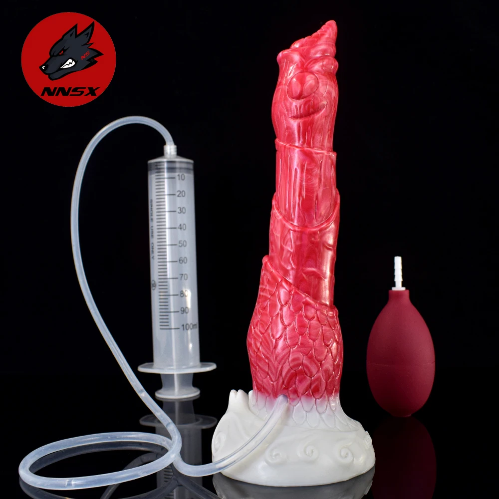 NNSX 8 Inch Beast Dildo with Strong Suction Cup Multi Layers Bloody Flesh Color G-spot Orgasm Long Penis Adult Sex Toy For Woman