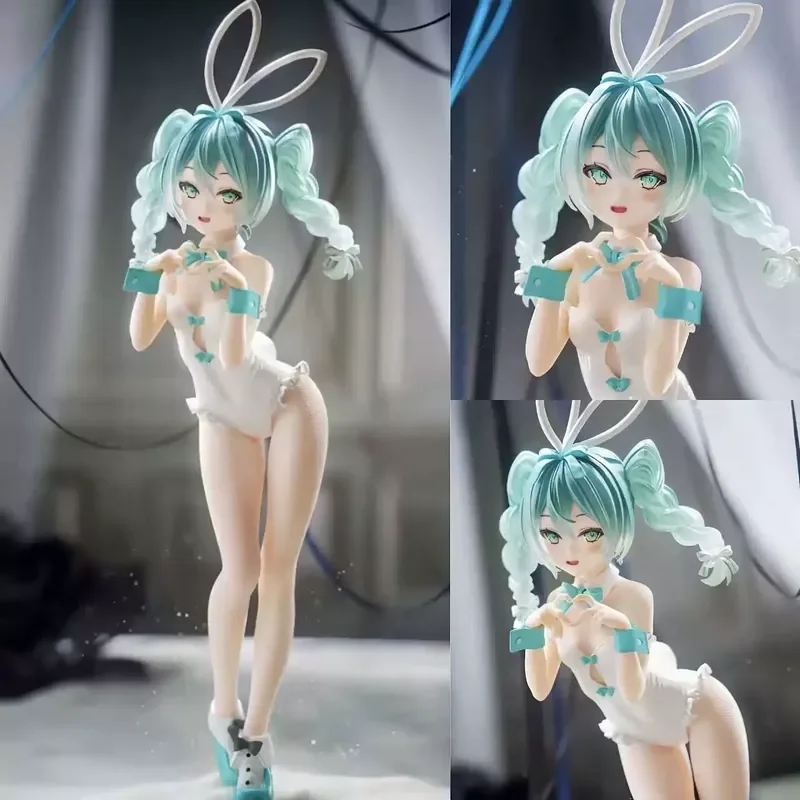 28cm Hatsune Miku Bunny Girl Anime-Figur Statue PVC-Modell Desktop-Dekoration Hatsune Miku Ornament Sammlerstücke Geschenke