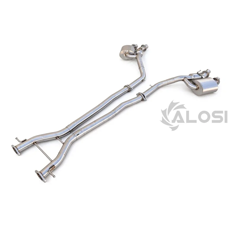 SS304 Stainless Steel Catback Exhaust System, High Performance Exhaust Pipe for Kia Stinger GT 3.3T 2018+