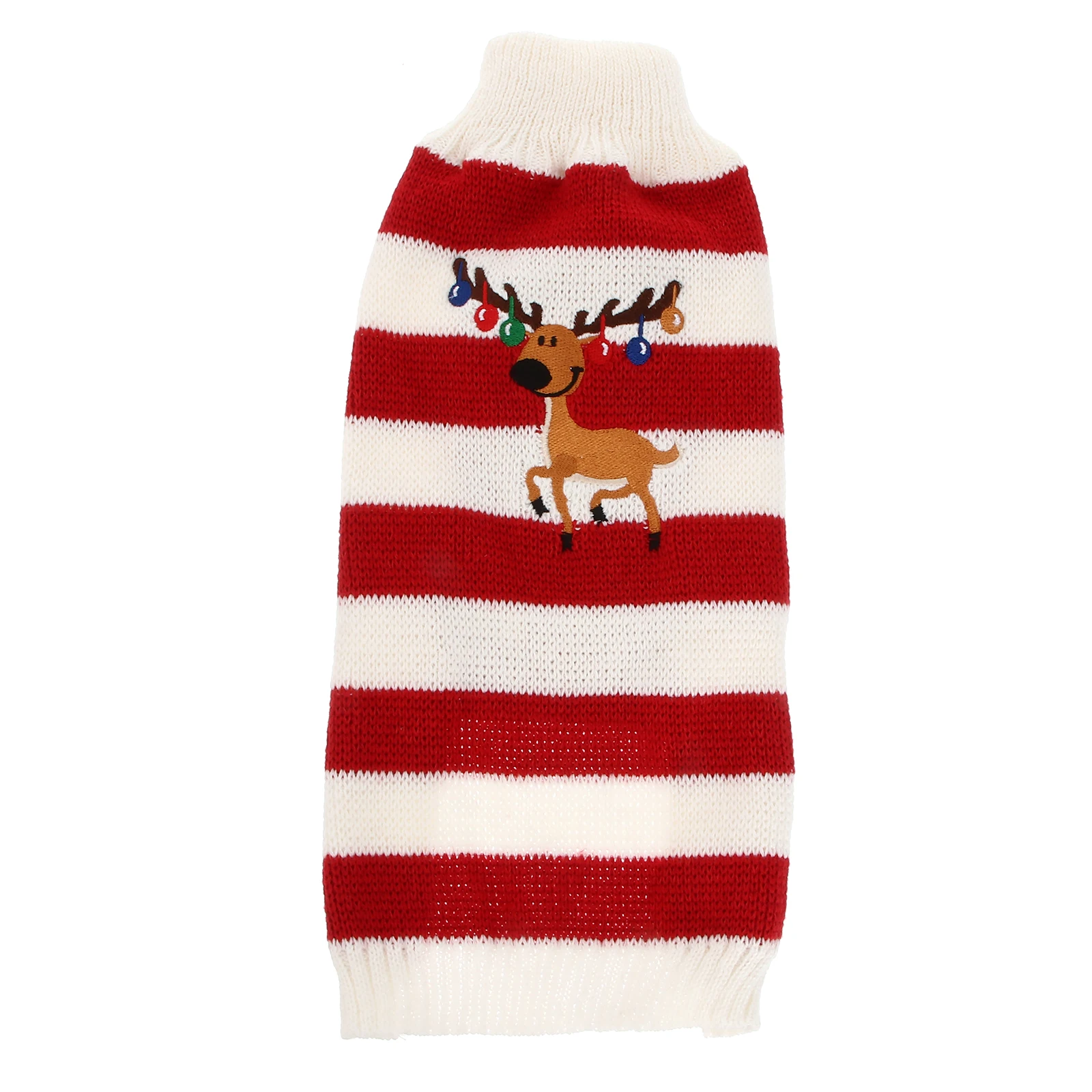 

Dog Sweater Christmas Elk Knit Sweater Size L Red Winter Pet Clothes Warm Holiday Party Puppy Clothing Pet Christmas Clothes