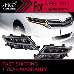 Car Lights for Toyota Venza LED Headlight 2008-2013 Hybrid Venza Head Lamp Drl Projector Lens Automotive