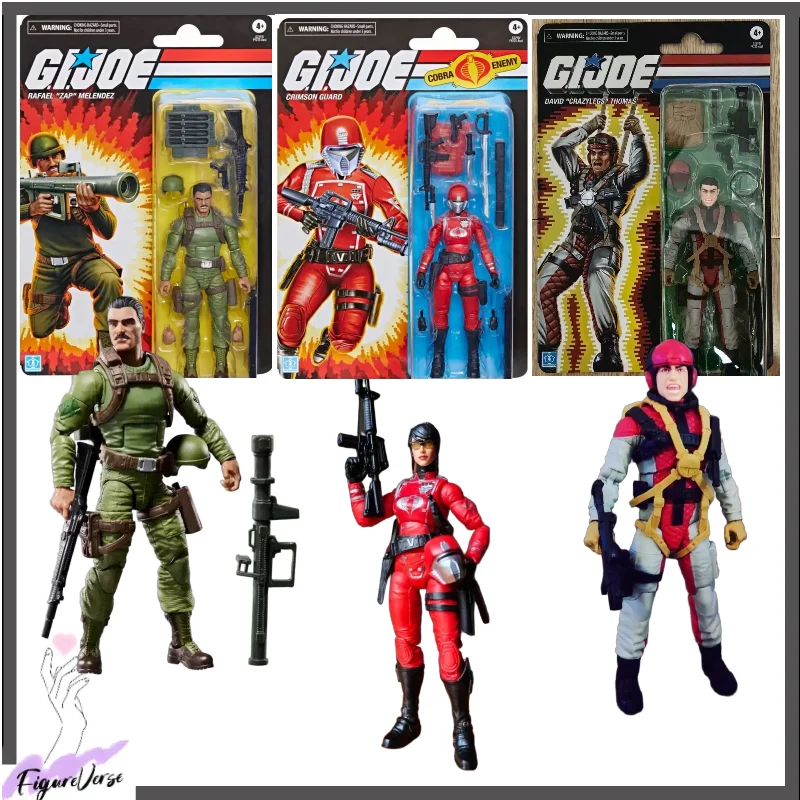 

【Ready Stock】Hasbro Special Forces G.I. Joe Vintage Card Set - Sapp, Crazy Legs, Red Guard Squad ‌Collectible Toy Gift