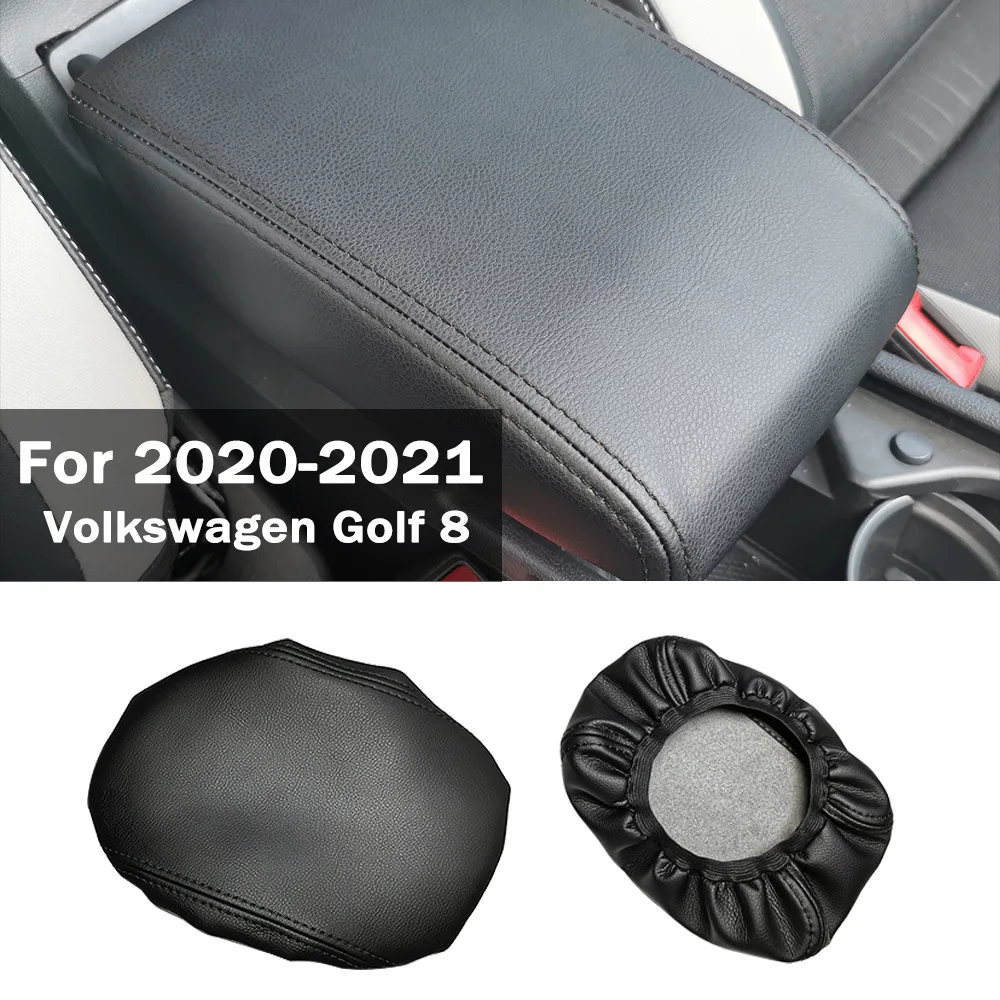 

Leather Cover for Volkswagen Golf 8 2020-2021 Armrest Lid - Center Armrest Box Upholstery, Premium Car Interior Accessories