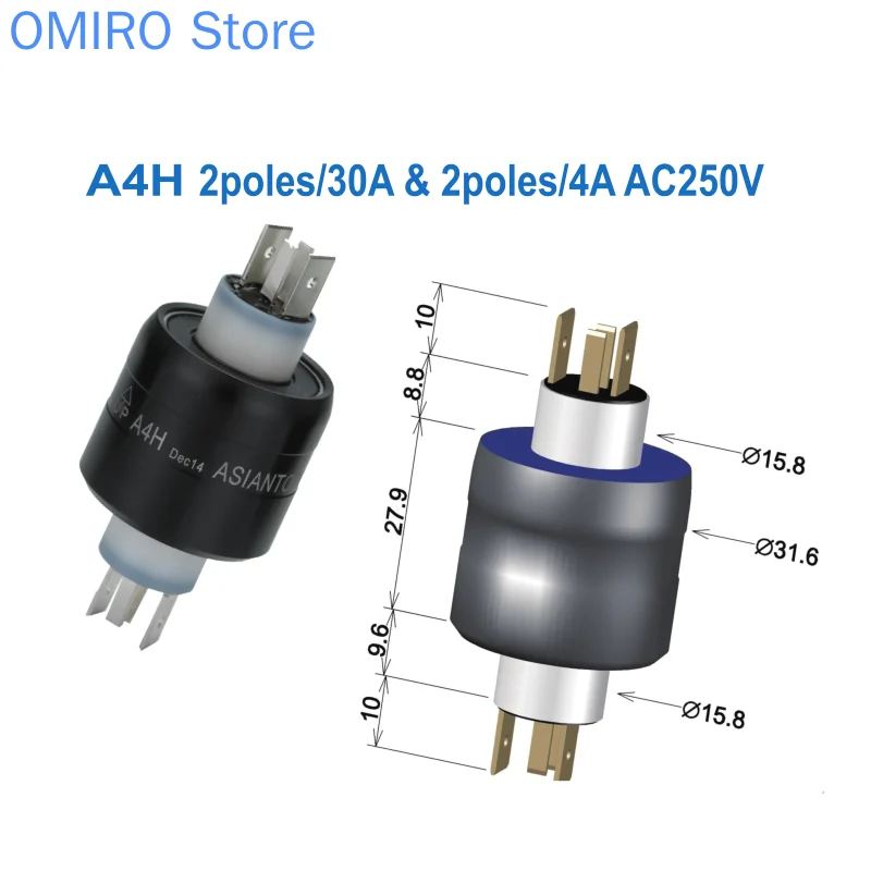 Asiantool A4H Mercury Conductive Slip Ring Mercotac M430c Rotary Joint Collector Brush