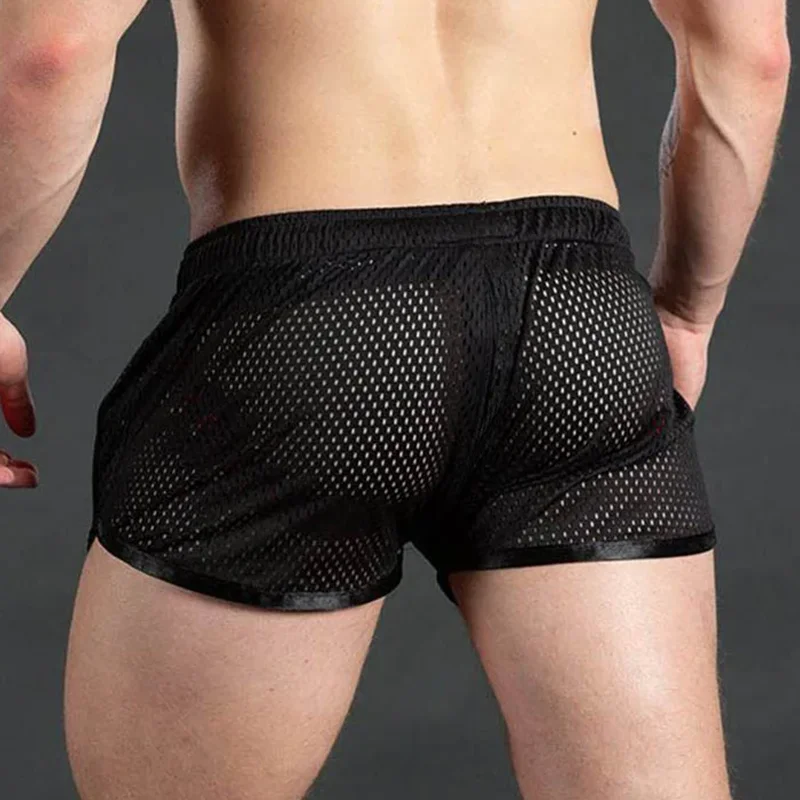 2025 New Men's Breathable Sports Pants, Quick-Drying Mesh Forging Pants, Fitness Men's Sports Shorts, Training Swimming Beach
