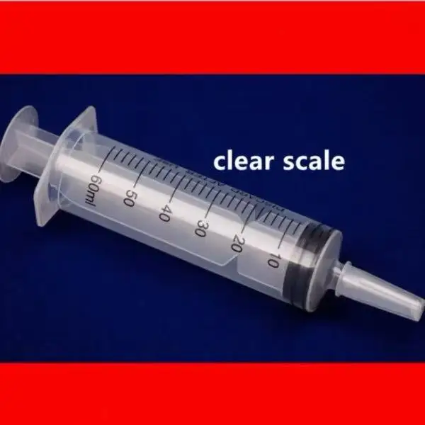 حقنة بلاستيكية للتجارب والديكور وحقن المياه والضخ موديلات 60/100/200/300/500 مل #4