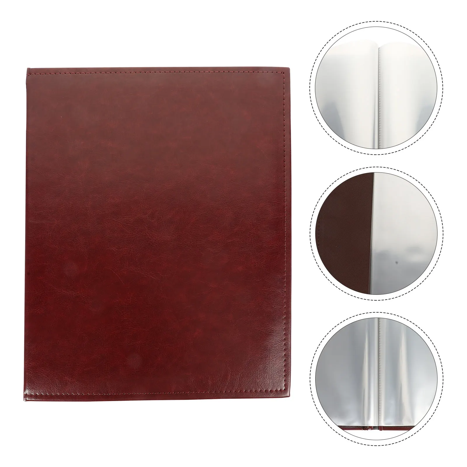 

Пластиковая папка-органайзер для документов с вкладышами для экзаменационных работ, сертификатов, меню, профилей — легкая и портативная