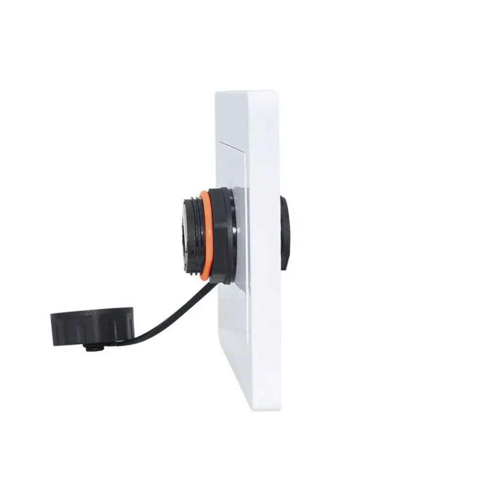 RJ45 Network Connector Ethernet Double Pass Head CAT6/CAT6A IP68 Waterproof Outdoor Panel Mounting Wire Extension Connector