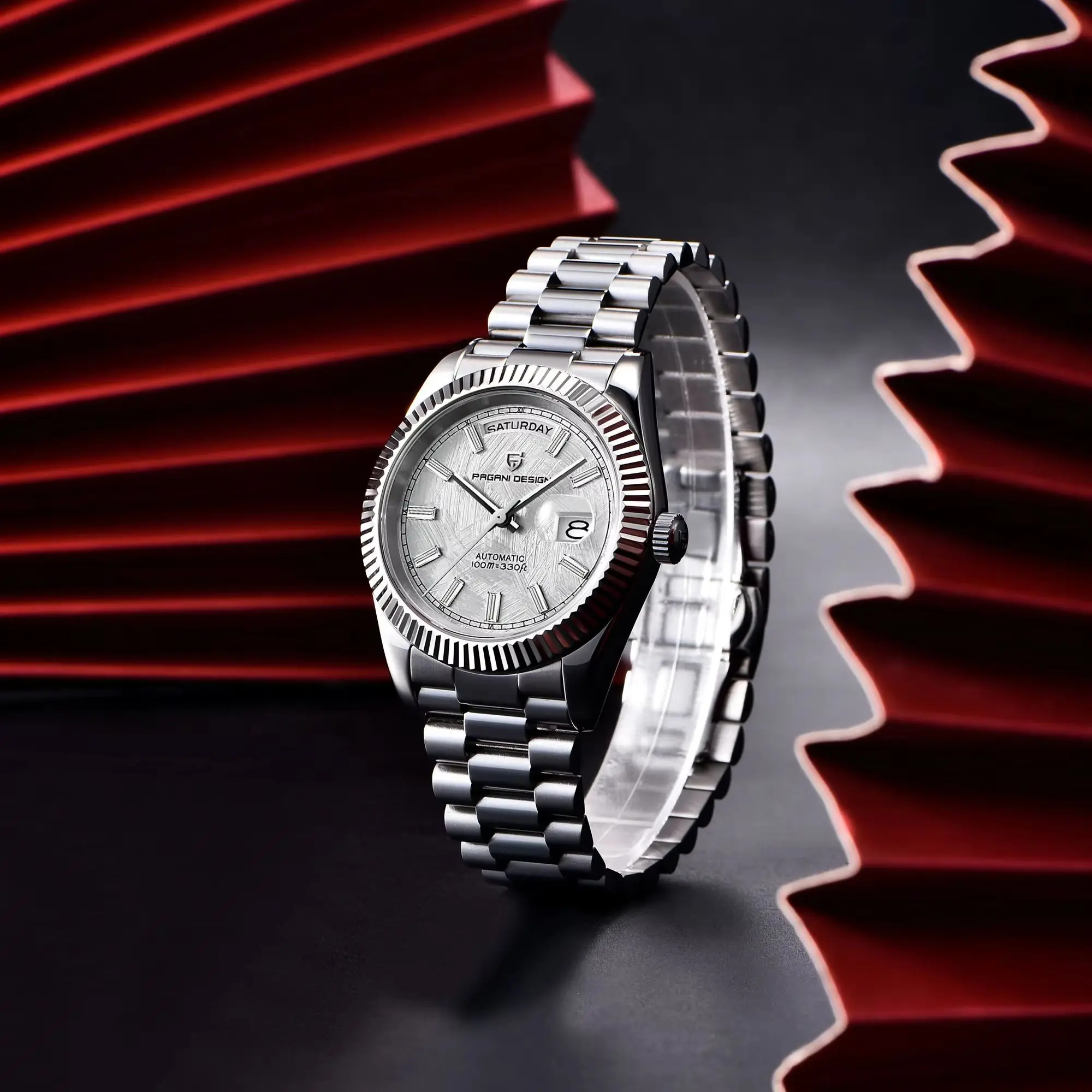2026 New PAGANI DESIGN DD40 Snowflake texture Dial Luxury Automatic Watch For Men Date Week Mechanical Wristwatch Men Japan Movt AR Sapphire crystal Stainless Steel Watches For Gift Fast Delivery From Local Warehouse