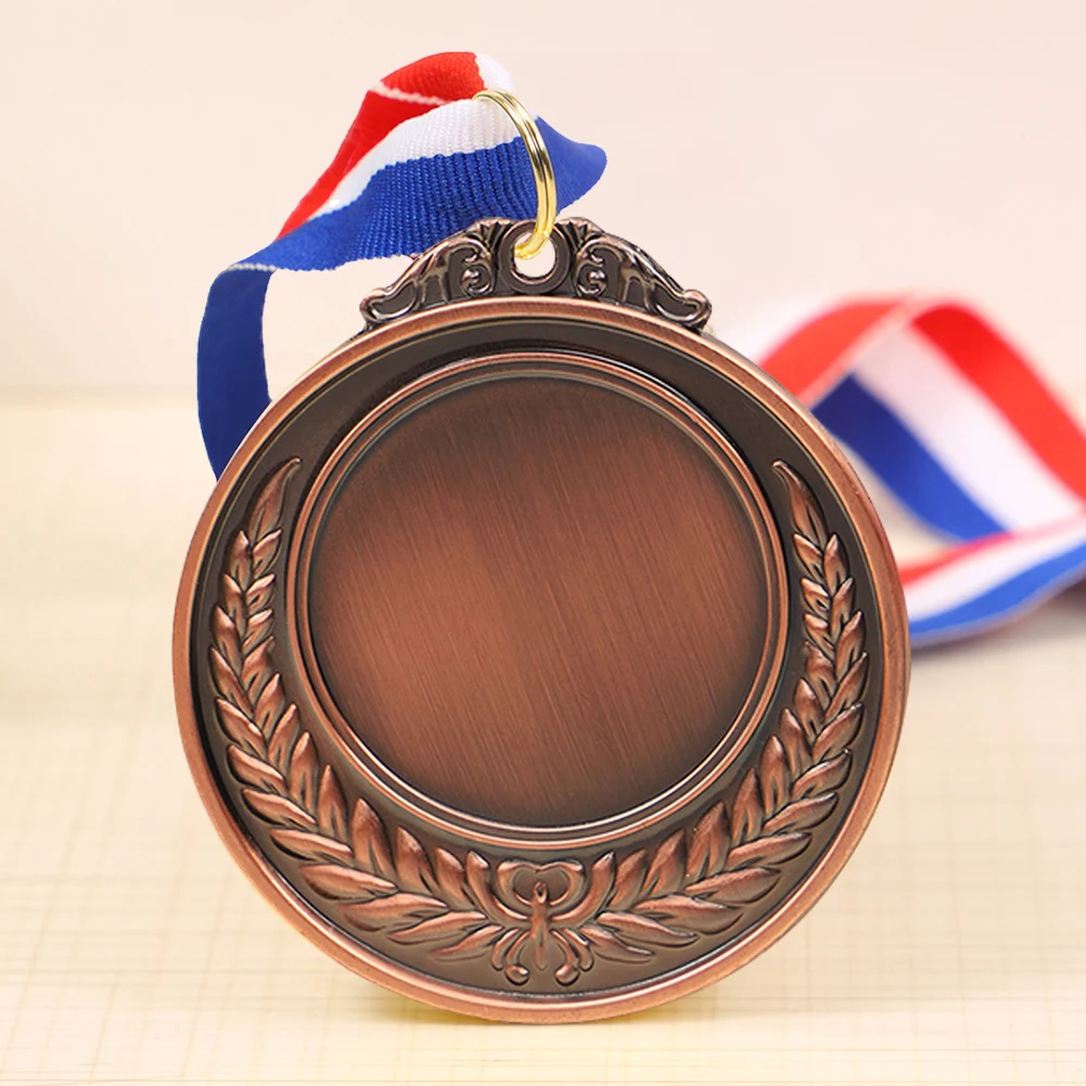 

10 шт. золотые/серебряные/бронзовые медали, награды с шейной лентой, металлические медали-победители 5,2 см, марафонская мемориальная медаль для спортивных игр