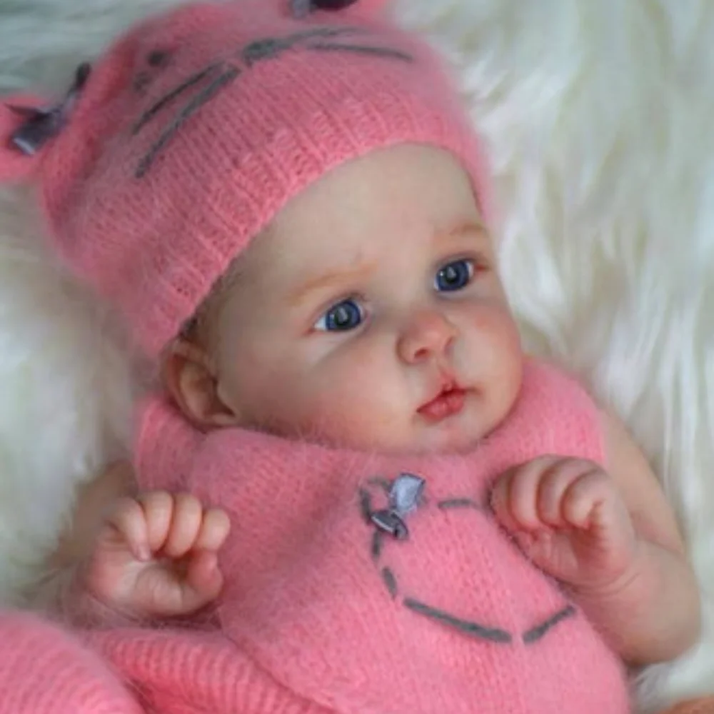 

MRB 18 inch Reborn Doll Kit Jocy Lifelike Unfinished Unpainted Fresh Color Blank Vinyl Doll Kit with Cloth Body